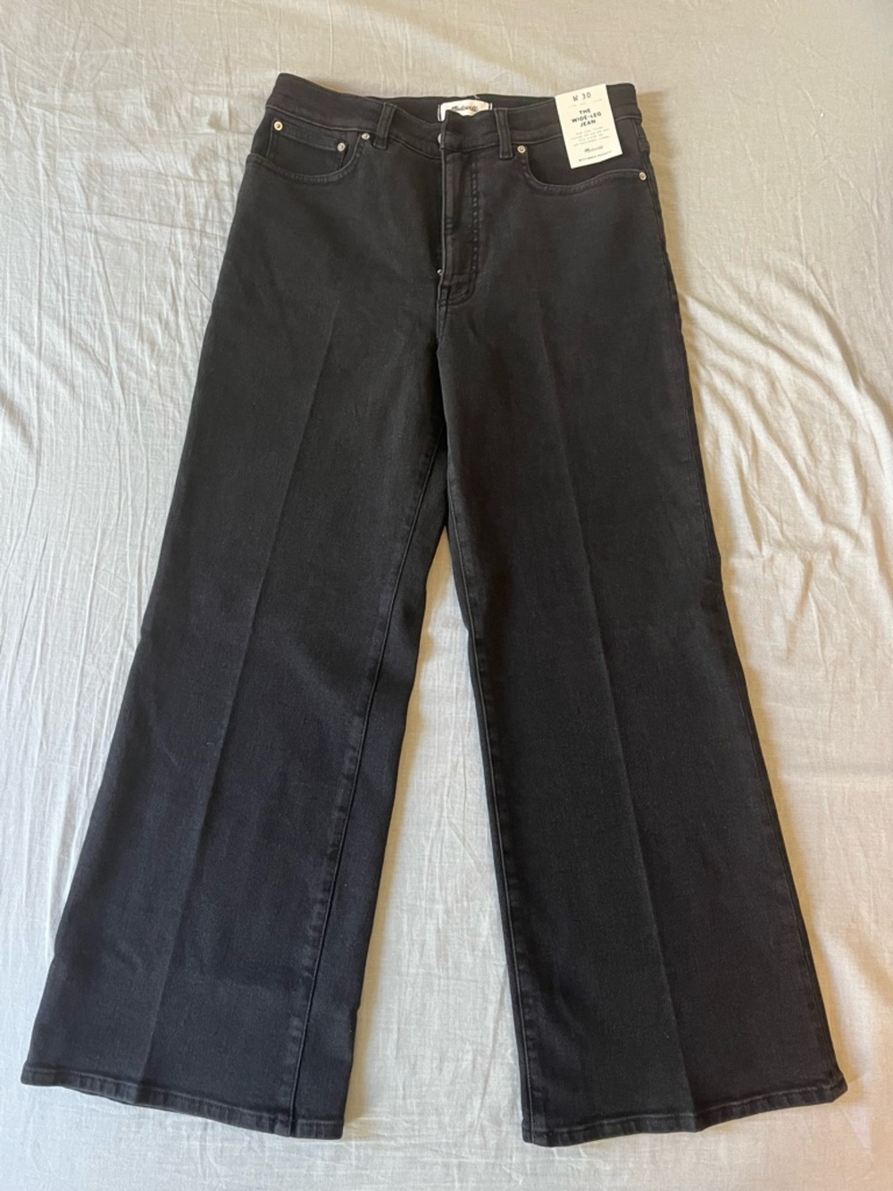 NWT Madewell Wide Leg Jeans Size 30